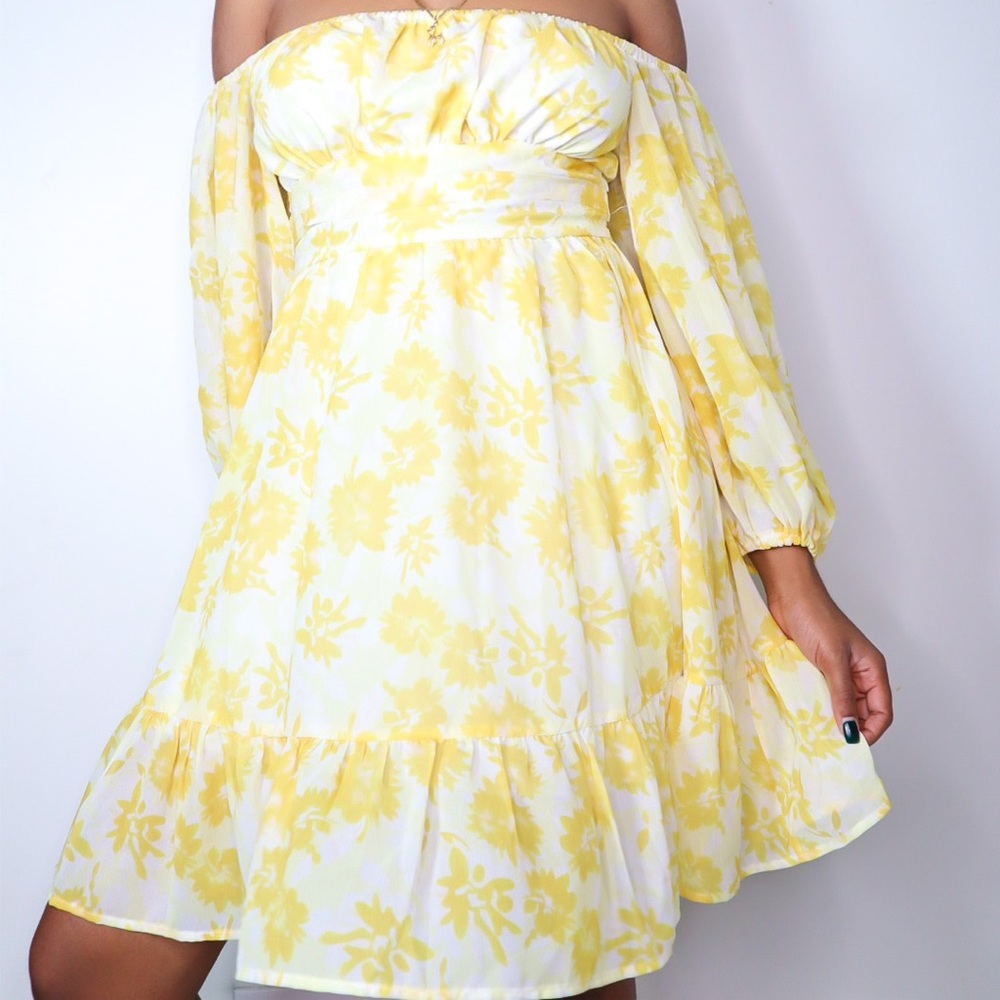 Flowy off the shoulder dress